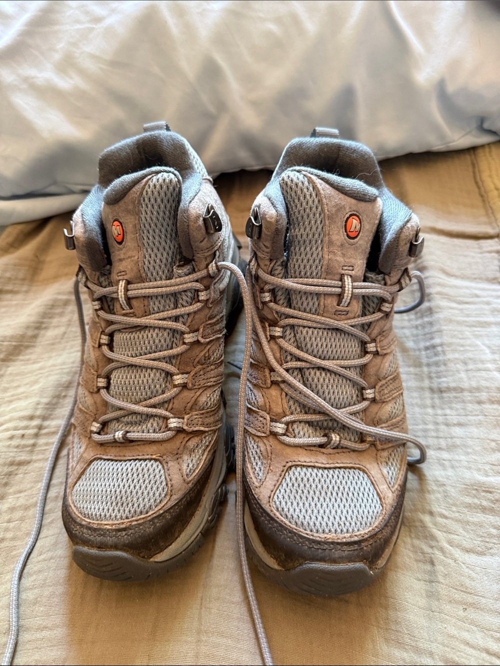 Women’s Merrill Hiking Boots, Mid Rise - Blue/Grey. Comfortable Trail Footwear
